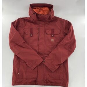 DC Servo Insulated Snowboard Mens Winter Ski Jacket Waterproof Extra Large Rust